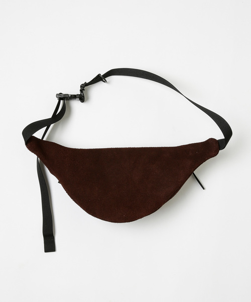 20/80（テゥエンティーエイティー）の「【20/80】トゥエンティーエイティー/COW SUEDE  WAIST BAG（ボディバッグ/ウエストポーチ・メンズ・ブラック/ブラウン/ブラック系その他/ライトグレー・FREE）」の8枚目の写真