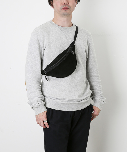 20/80（テゥエンティーエイティー）の「【20/80】トゥエンティーエイティー/COW SUEDE  WAIST BAG（ボディバッグ/ウエストポーチ・メンズ・ブラック/ブラウン/ブラック系その他/ライトグレー・FREE）」の10枚目の写真