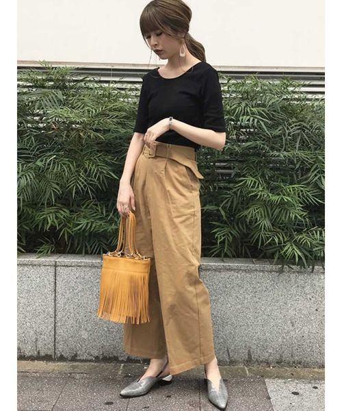 MURUA（ムルーア）の「ポインテッドバブーシュ（サンダル・レディース・ブラック/ダークグリーン/その他1/キャメル・35/36/37）」の6枚目の写真