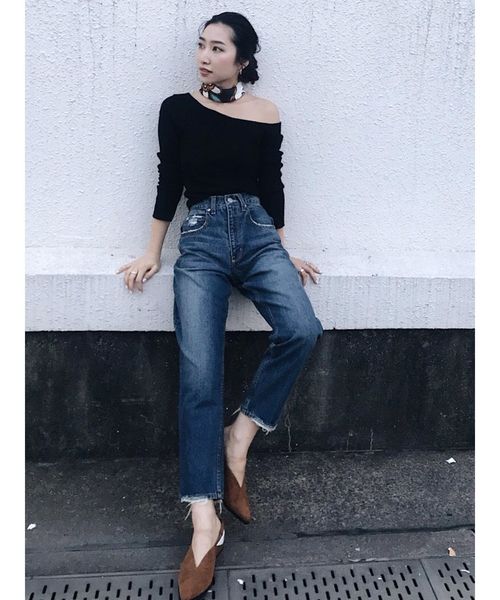 MURUA（ムルーア）の「ポインテッドバブーシュ（サンダル・レディース・ブラック/ダークグリーン/その他1/キャメル・35/36/37）」の7枚目の写真