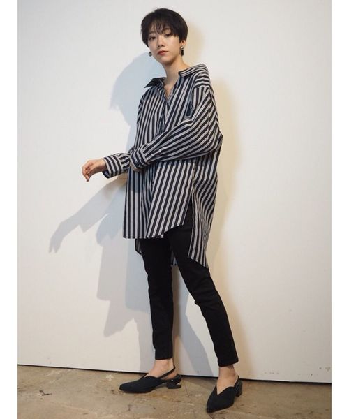 MURUA（ムルーア）の「ポインテッドバブーシュ（サンダル・レディース・ブラック/ダークグリーン/その他1/キャメル・35/36/37）」の10枚目の写真