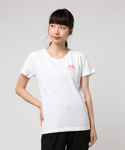 VONZIPPER（ボンジッパー）の「VONZIPPER レディース SUNSET DRIVE CROP TE Ｔシャツ（Tシャツ/カットソー・レディース・ホワイト/ライトブルー/ライトピンク・MEDIUM/LARGE）」の2枚目の写真