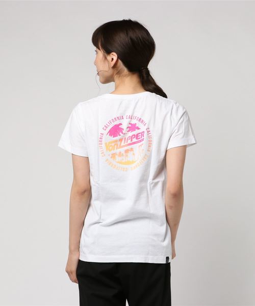 VONZIPPER（ボンジッパー）の「VONZIPPER レディース SUNSET DRIVE CROP TE Ｔシャツ（Tシャツ/カットソー・レディース・ホワイト/ライトブルー/ライトピンク・MEDIUM/LARGE）」の5枚目の写真