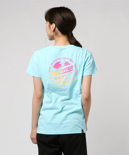 VONZIPPER（ボンジッパー）の「VONZIPPER レディース SUNSET DRIVE CROP TE Ｔシャツ（Tシャツ/カットソー・レディース・ホワイト/ライトブルー/ライトピンク・MEDIUM/LARGE）」の7枚目の写真