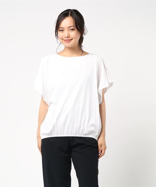 RIVE DROITE（リヴドロワ）の「C/Cuギャザーヘムカットソー（Tシャツ/カットソー・レディース・ホワイト/チャコールグレー・FREE）」の10枚目の写真