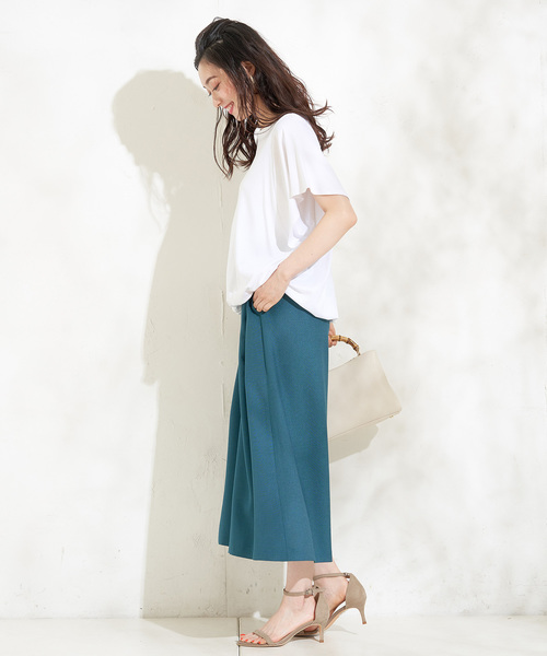 RIVE DROITE（リヴドロワ）の「C/Cuギャザーヘムカットソー（Tシャツ/カットソー・レディース・ホワイト/チャコールグレー・FREE）」の9枚目の写真