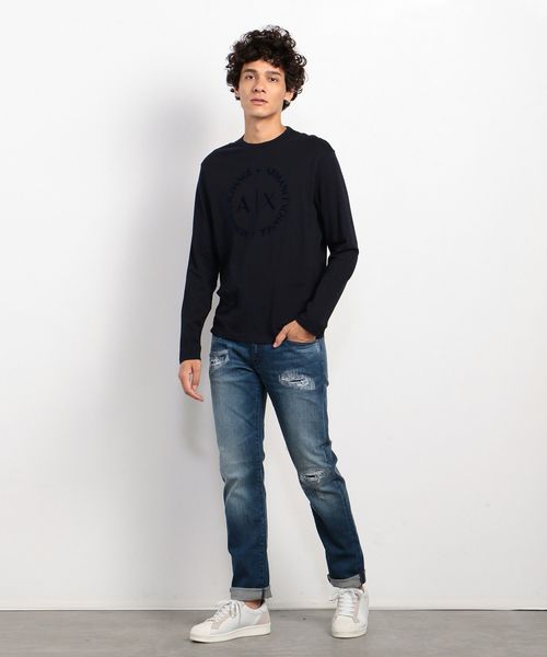 ARMANI EXCHANGE(アルマーニエクスチェンジ)の「【A|Xアルマーニ エクスチェンジ】サークルAXロゴ ロングTシャツ(Tシャツ/カットソー・メンズ・ホワイト/ネイビー・SMALL/MEDIUM/LARGE/X-LARGE/X-SMALL)」の11枚目の写真