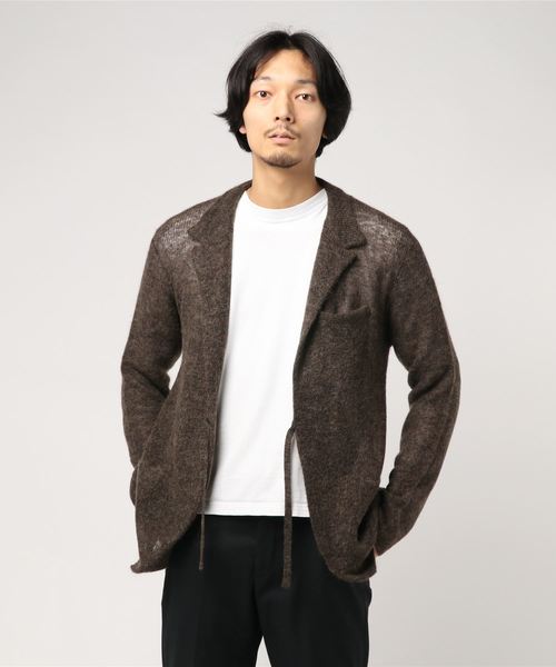 ESTNATIONハラダマニア 】モヘヤブレンドKnit Jacket L