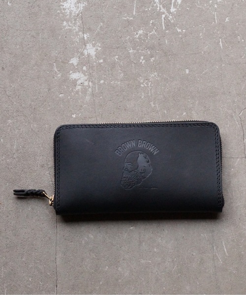 BrownBrown】ブラウンブラウン/Mr,Brownラウンドロングウォレット