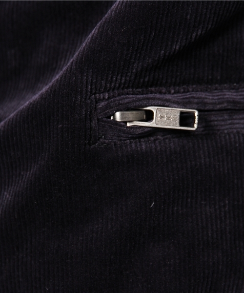 NANO universe（ナノユニバース）の「BARK TANNAGE/コーデュロイライダース L/S（ライダースジャケット・レディース・ブラック/ネイビー・38/36）」の12枚目の写真
