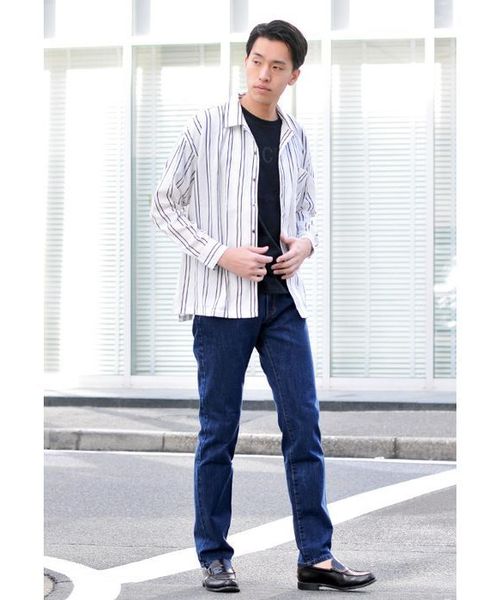 EVOLUTION(エボリューション)の「シンプルなストレートシルエットで落ち着いた大人のデニムパンツ(デニムパンツ・メンズ・ネイビー/ブルー・SMALL/MEDIUM/LARGE/X-LARGE/XX-LARGE/XXX-LARGE)」の11枚目の写真