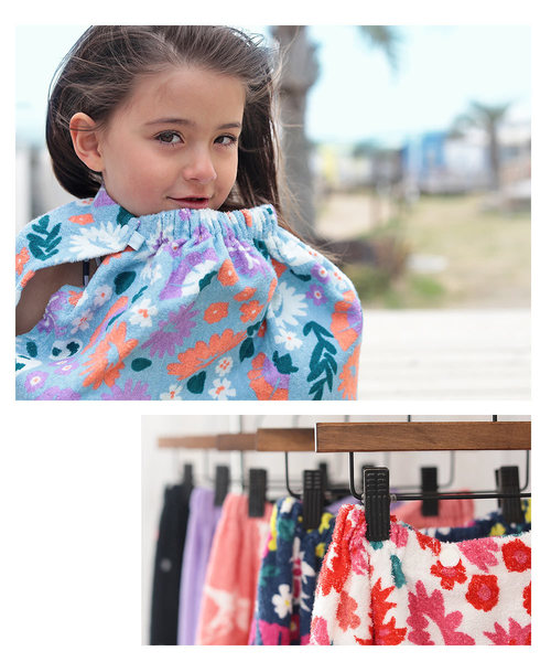 devirock（デビロック）の「ラップタオル 80ｃｍ（スイムグッズ・キッズ・レッド系その他/パープル系その他/ピンク系その他/ブルー系その他/ブルー系その他2/ピンク系その他2/ブラック系その他・ONE SIZE）」の11枚目の写真