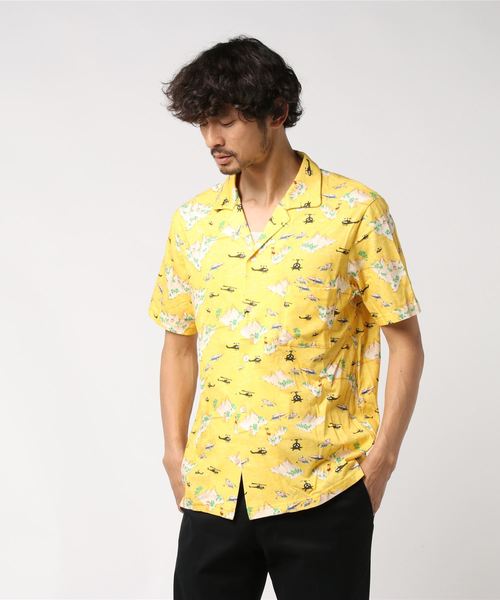 エストネーション ESTNATION アロハシャツ 半袖シャツ 総柄シャツ エストネーション ESTNATION アロハシャツ 半袖シャツ 総柄シャツ