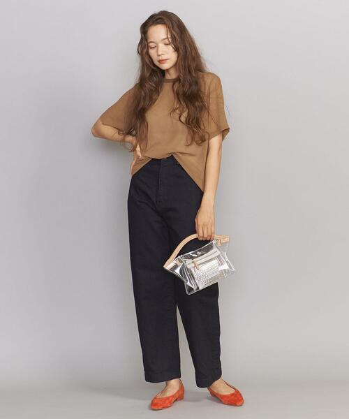 BEAUTY&YOUTH UNITED ARROWS（ビューティーアンドユースユナイテッドアローズ）の「BY シフォンシアーTシャツ（Tシャツ/カットソー・レディース・ブラック/ベージュ/ホワイト・FREE）」の16枚目の写真