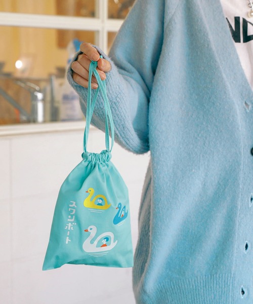 巾着 ポーチ いつでも巾着バッグ / NEON TARTAN - ひきだしポーチラインナップ