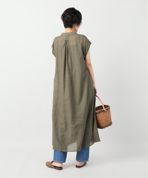 JOINT WORKS(ジョイントワークス)の「《追加》フレンチスリーブボイルワンピース(ワンピース・レディース・ブラック/パープル/カーキ・FREE)」の6枚目の写真