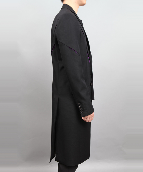 ato アトウ 21AW アシンメトリック ボタンド チェスターコート 44 ato アトウ 21AW アシンメトリック ボタンド チェスターコート 44 ato