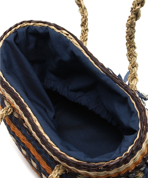 KONTESSA（コンテッサ）の「KONTESSA カゴバッグ（かごバッグ・レディース・ブルー/パープル・フリー）」の5枚目の写真