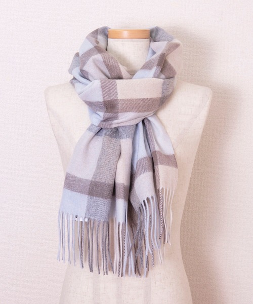 SMILE ORCHID(スマイルオーキッド)の「カシミヤ100%無地ストールマフラー(ストール/ショール・レディース・ブラック/グレー/ピンク/アイボリー/ダークグレー/ワインレッド/キャメル/グレイッシュベージュ/レッド系その他/ブルー系その他/ベージュ系その他・FREE)」の8枚目の写真