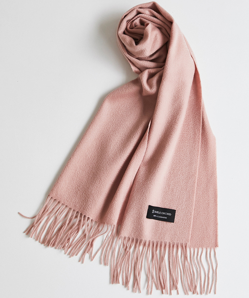 着後レビューで送料無料 カシミヤ100 無地ストールマフラー ストール ショール Smile Smile ファッション雑貨 Orchid スマイルオーキッド のファッション Orchid セール ストール ショール