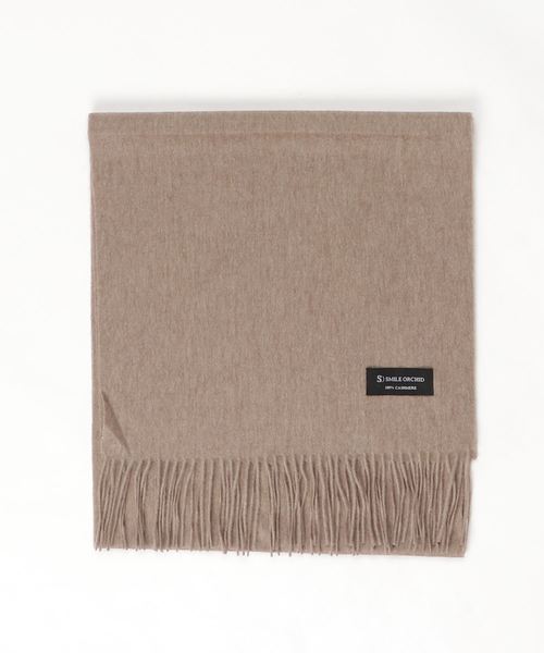 SMILE ORCHID(スマイルオーキッド)の「カシミヤ100%無地ストールマフラー(ストール/ショール・レディース・ブラック/グレー/ピンク/アイボリー/ダークグレー/ワインレッド/キャメル/グレイッシュベージュ/レッド系その他/ブルー系その他/ベージュ系その他・FREE)」の14枚目の写真