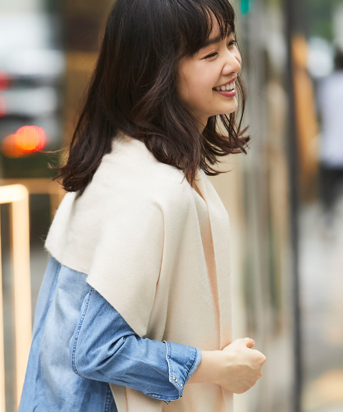 SMILE ORCHID(スマイルオーキッド)の「カシミヤ100%無地ストールマフラー(ストール/ショール・レディース・ブラック/グレー/ピンク/アイボリー/ダークグレー/ワインレッド/キャメル/グレイッシュベージュ/レッド系その他/ブルー系その他/ベージュ系その他・FREE)」の19枚目の写真