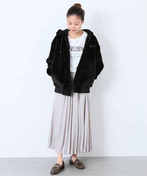 Champion(チャンピオン)の「【Champion/チャンピオン】SMU SHERPA フリーススナップパーカー◆(パーカー・レディース・ブラック/ベージュ/パープル・SMALL/MEDIUM)」の8枚目の写真