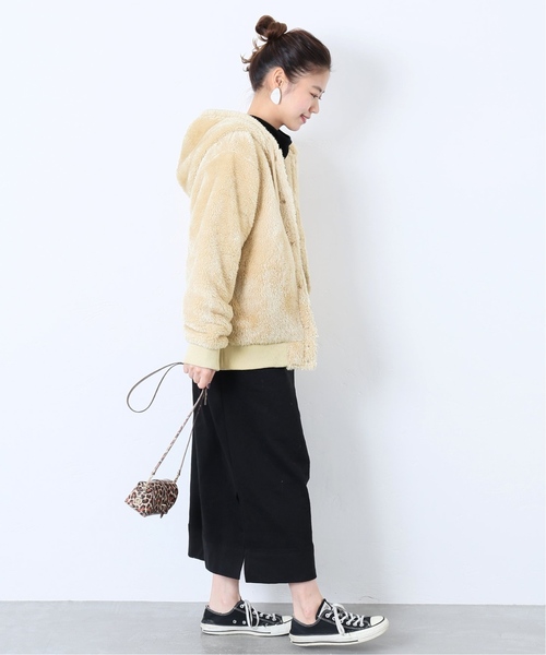 Champion(チャンピオン)の「【Champion/チャンピオン】SMU SHERPA フリーススナップパーカー◆(パーカー・レディース・ブラック/ベージュ/パープル・SMALL/MEDIUM)」の14枚目の写真