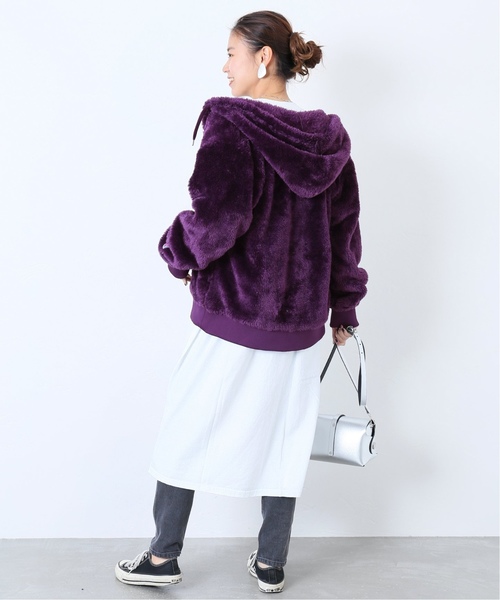 Champion(チャンピオン)の「【Champion/チャンピオン】SMU SHERPA フリーススナップパーカー◆(パーカー・レディース・ブラック/ベージュ/パープル・SMALL/MEDIUM)」の10枚目の写真