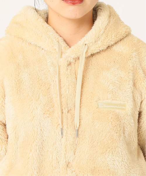 Champion(チャンピオン)の「【Champion/チャンピオン】SMU SHERPA フリーススナップパーカー◆(パーカー・レディース・ブラック/ベージュ/パープル・SMALL/MEDIUM)」の16枚目の写真