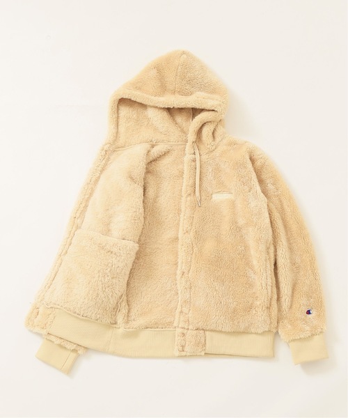 Champion(チャンピオン)の「【Champion/チャンピオン】SMU SHERPA フリーススナップパーカー◆(パーカー・レディース・ブラック/ベージュ/パープル・SMALL/MEDIUM)」の7枚目の写真