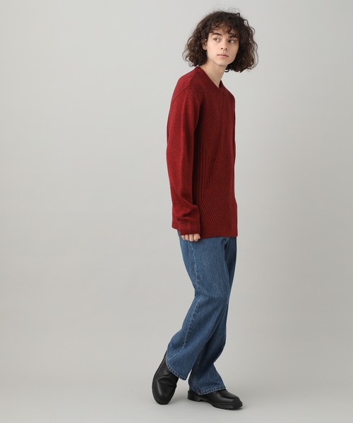JUNRED(ジュンレッド)の「アルパカ混パターンニット(ニット/セーター・メンズ・キャメル/ベージュ系その他/ブルー系その他4/レッド・L/M/S)」の20枚目の写真