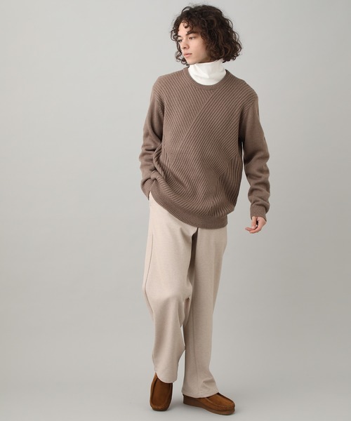 JUNRED(ジュンレッド)の「アルパカ混パターンニット(ニット/セーター・メンズ・キャメル/ベージュ系その他/ブルー系その他4/レッド・L/M/S)」の22枚目の写真