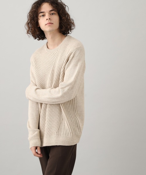 JUNRED(ジュンレッド)の「アルパカ混パターンニット(ニット/セーター・メンズ・キャメル/ベージュ系その他/ブルー系その他4/レッド・L/M/S)」の16枚目の写真