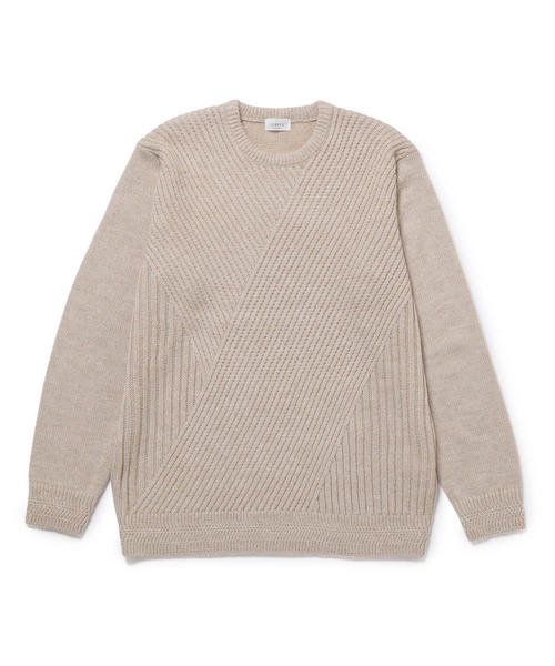 JUNRED(ジュンレッド)の「アルパカ混パターンニット(ニット/セーター・メンズ・キャメル/ベージュ系その他/ブルー系その他4/レッド・L/M/S)」の12枚目の写真