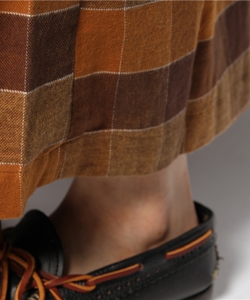 BEAMS BOY（ビームスボーイ）の「◎BEAMS BOY / ビエラ チェック ジャンパースカート（ワンピース・レディース・ブラウン/ブルー・ONE SIZE）」の9枚目の写真