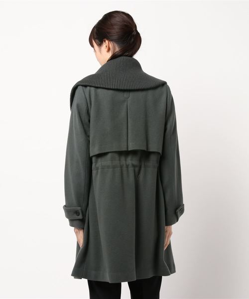 miniyu(ミニュウ)の「La SRIC/リブカラーコート(その他アウター・レディース・グレイッシュベージュ/グリーン/ブラック・38)」の15枚目の写真