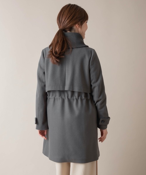 miniyu(ミニュウ)の「La SRIC/リブカラーコート(その他アウター・レディース・グレイッシュベージュ/グリーン/ブラック・38)」の16枚目の写真