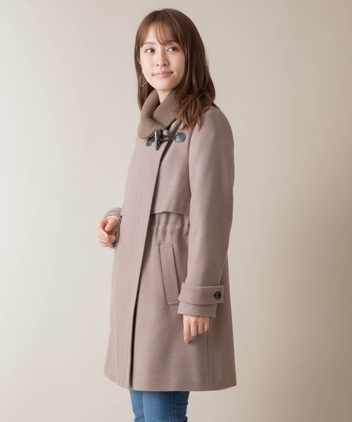 miniyu(ミニュウ)の「La SRIC/リブカラーコート(その他アウター・レディース・グレイッシュベージュ/グリーン/ブラック・38)」の11枚目の写真