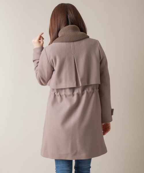 miniyu(ミニュウ)の「La SRIC/リブカラーコート(その他アウター・レディース・グレイッシュベージュ/グリーン/ブラック・38)」の8枚目の写真