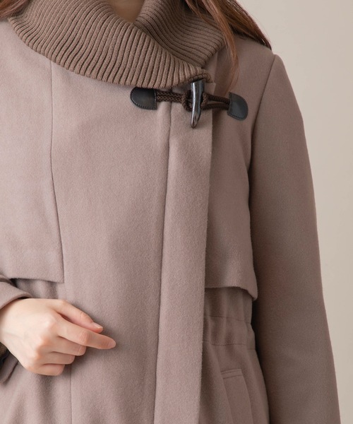 miniyu(ミニュウ)の「La SRIC/リブカラーコート(その他アウター・レディース・グレイッシュベージュ/グリーン/ブラック・38)」の17枚目の写真