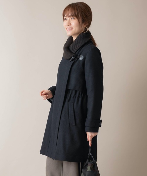 miniyu(ミニュウ)の「La SRIC/リブカラーコート(その他アウター・レディース・グレイッシュベージュ/グリーン/ブラック・38)」の12枚目の写真