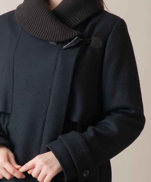 miniyu(ミニュウ)の「La SRIC/リブカラーコート(その他アウター・レディース・グレイッシュベージュ/グリーン/ブラック・38)」の9枚目の写真