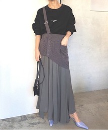 KNIT SUSPENDER SKIRT