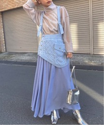 KNIT SUSPENDER SKIRT