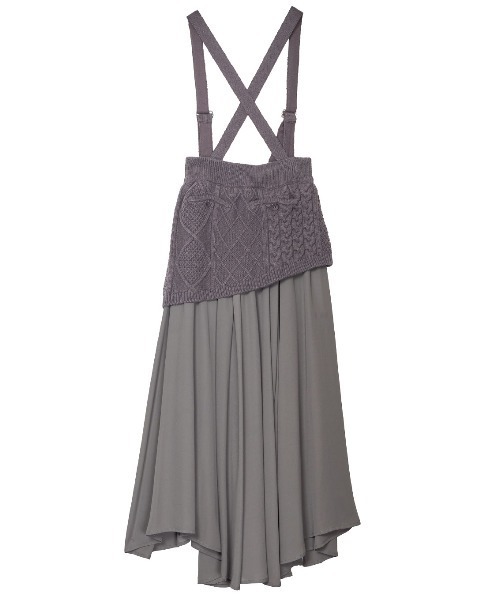 KNIT SUSPENDER SKIRT（スカート）｜Ameri（アメリ）の