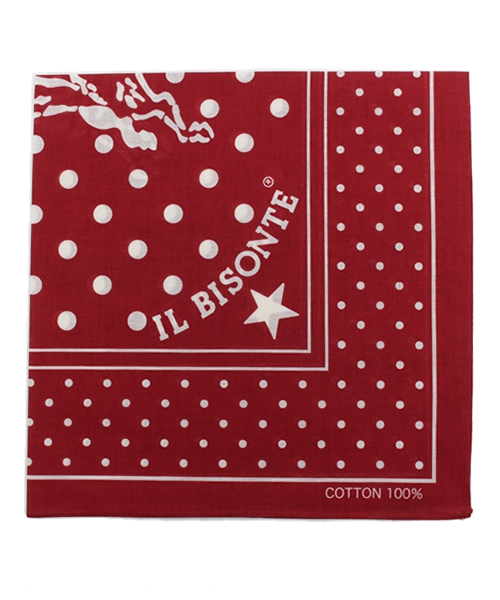 IL BISONTE（イルビゾンテ）の「IL BISONTE / BANDANA（バンダナ/スカーフ・レディース・ネイビー/ワイン/ベージュ/グレー・FREE）」の5枚目の写真