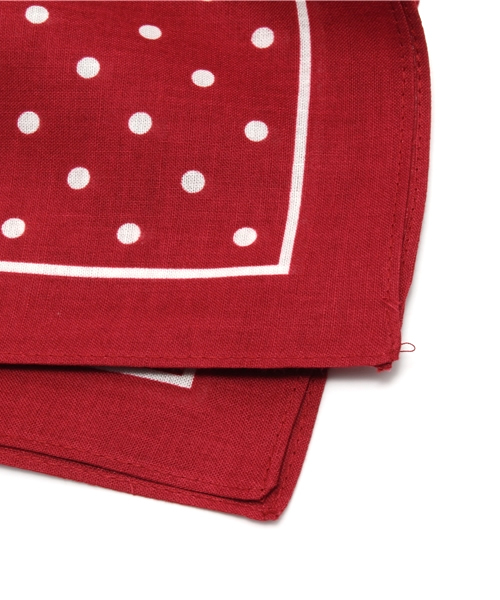 IL BISONTE（イルビゾンテ）の「IL BISONTE / BANDANA（バンダナ/スカーフ・レディース・ネイビー/ワイン/ベージュ/グレー・FREE）」の6枚目の写真