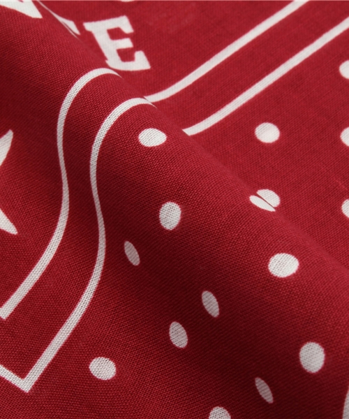 IL BISONTE（イルビゾンテ）の「IL BISONTE / BANDANA（バンダナ/スカーフ・レディース・ネイビー/ワイン/ベージュ/グレー・FREE）」の7枚目の写真