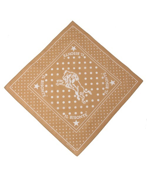 IL BISONTE（イルビゾンテ）の「IL BISONTE / BANDANA（バンダナ/スカーフ・レディース・ネイビー/ワイン/ベージュ/グレー・FREE）」の3枚目の写真